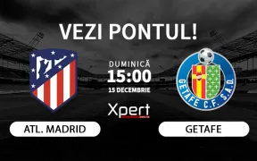 Atletico Madrid vs Getafe Ponturi LaLiga 15.12.24