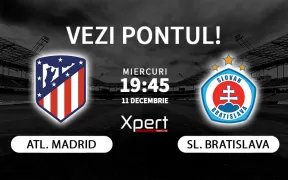 Atletico Madrid vs Slovan Bratislava Ponturi Champions League 11.12.24