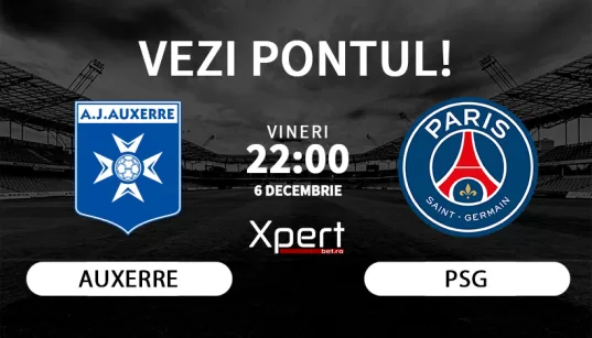 Auxerre vs PSG Ponturi Ligue 1 06.12.24