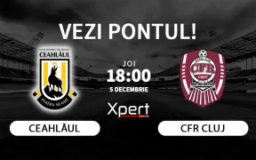 Ceahlaul vs CFR Cluj Ponturi Cupa Romaniei 05.12.24