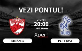 Dinamo vs Poli Iasi Ponturi Superliga 13.12.24