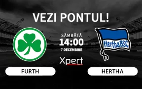 Furth vs Hertha Ponturi Bundesliga 2 07.12.24