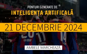 Ponturi Inteligenta Artificiala GG 21.12.24