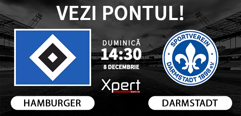 Hamburger vs Darmstadt Ponturi Bundesliga 2 08.12.24