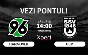 Hannover vs Ulm Ponturi Bundesliga 2 07.12.24