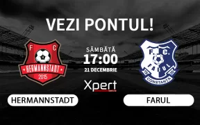 Hermannstadt vs Farul Ponturi Superliga 21.12.24
