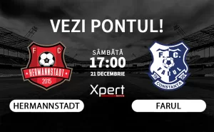 Hermannstadt vs Farul Ponturi Superliga 21.12.24