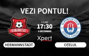 Hermannstadt vs Otelul Ponturi Superliga 09.12.24