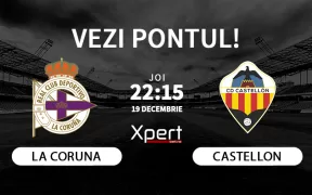La Coruna vs Castellon Ponturi LaLiga 2 19.12.24