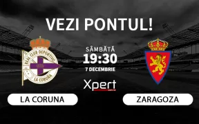 La Coruna vs Zaragoza Ponturi LaLiga 2 07.12.24