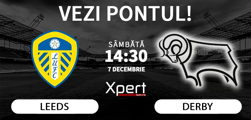 Leeds vs Derby Ponturi Championship 07.12.24