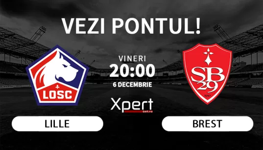 Lille vs Brest Ponturi Ligue 1 06.12.24