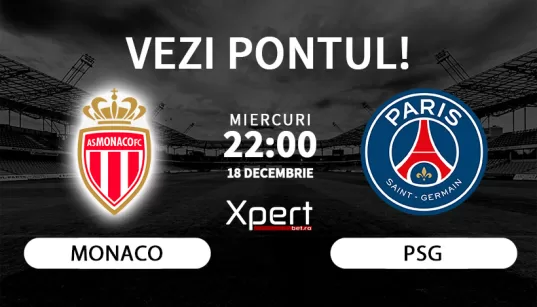 Monaco vs PSG Ponturi Ligue 1 18.12.24