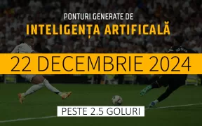 Ponturi Inteligenta Artificiala Peste 2.5 Goluri 22.12.24