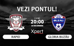 Rapid vs Gloria Buzau Ponturi Superliga 16.12.24