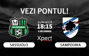 Sassuolo vs Sampdoria Ponturi Serie B 08.12.24