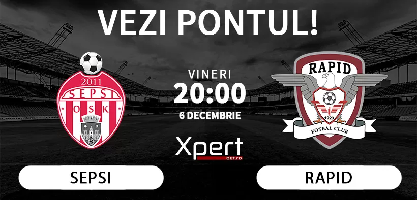 Sepsi vs Rapid Ponturi Superliga 06.12.24