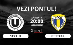 U Cluj vs Petrolul Ponturi Superliga 14.12.24
