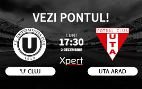 U Cluj vs UTA Arad Ponturi Superliga 02.12.24