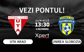 UTA Arad vs Unirea Slobozia Ponturi Superliga 08.12.24