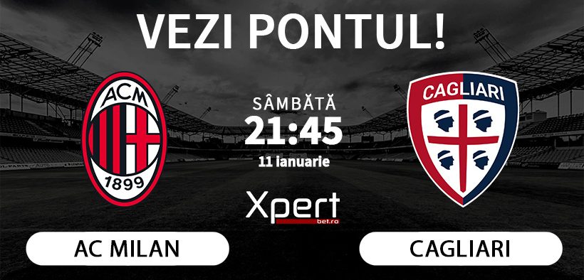 AC Milan vs Cagliari Ponturi Serie A 11.01.25