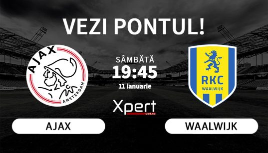 Ajax vs Waalwijk Ponturi Eredivisie 11.01.25