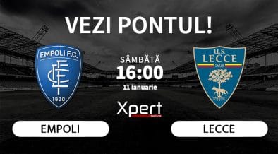 Empoli vs Lecce Ponturi Serie A 11.01.25