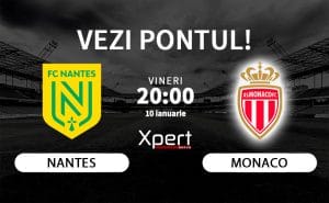 Nantes vs Monaco Ponturi Ligue 1 10.01.25