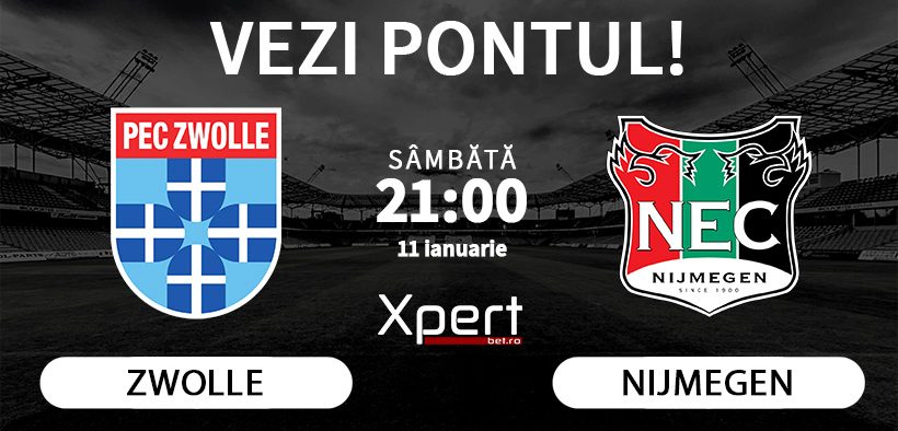 Zwolle vs Nijmegen Ponturi Eredivisie 11.01.25